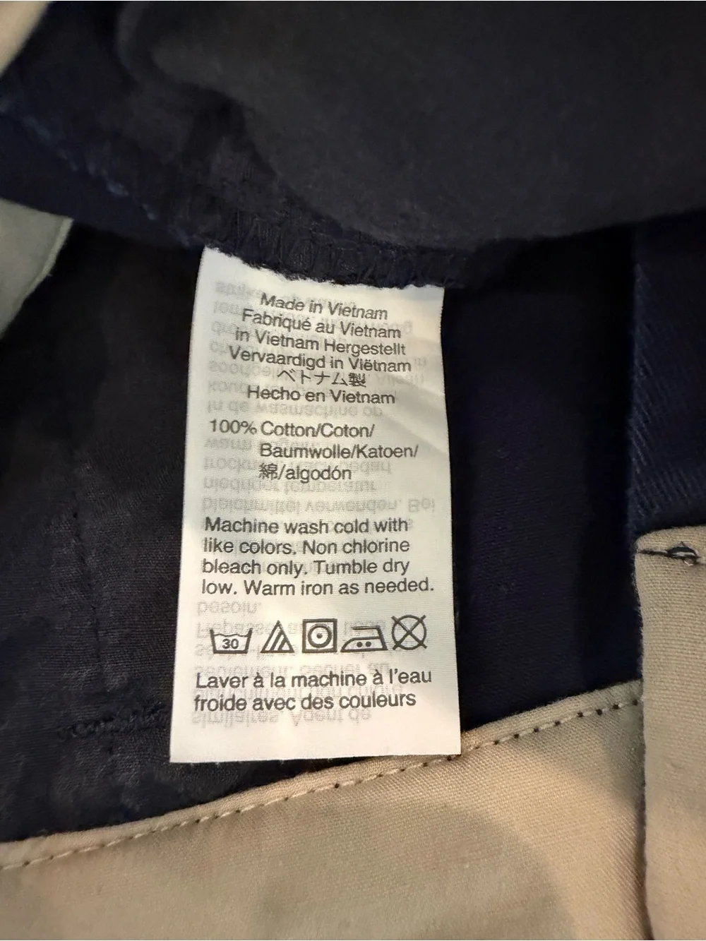 J. Crew Factory Navy Blue Chino Shorts